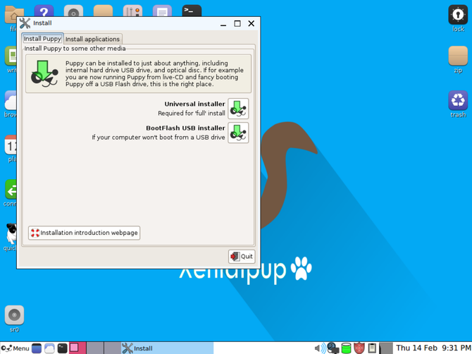 Install deb package puppy linux on usb driver